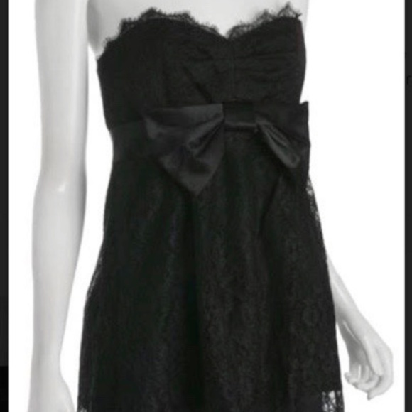 Nanette Lepore Black Lace Strapless Top "Ingenue" NWT Sz 0 or Sz 2 NWT - Picture 3 of 6